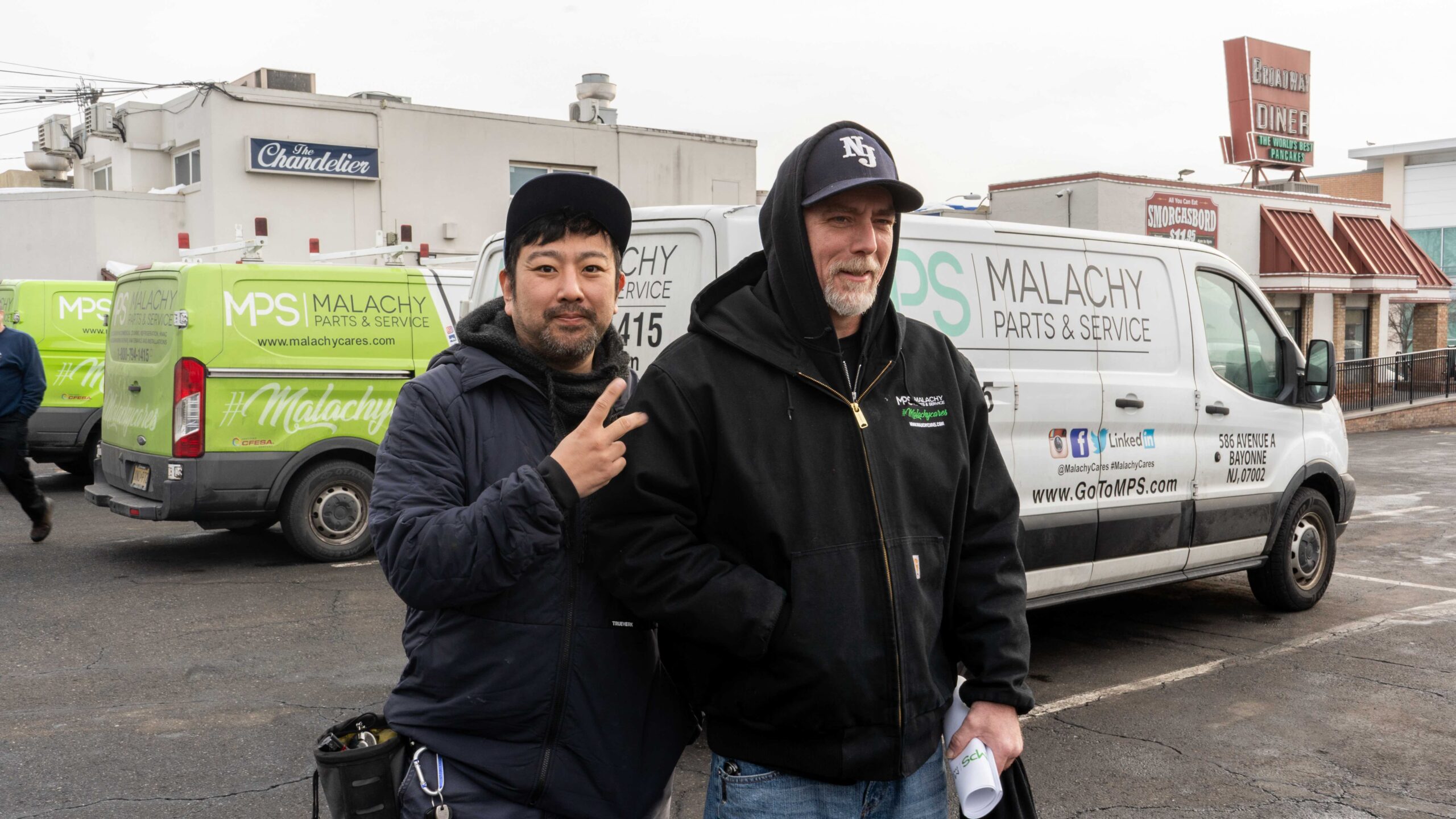 Malachy technician in the field