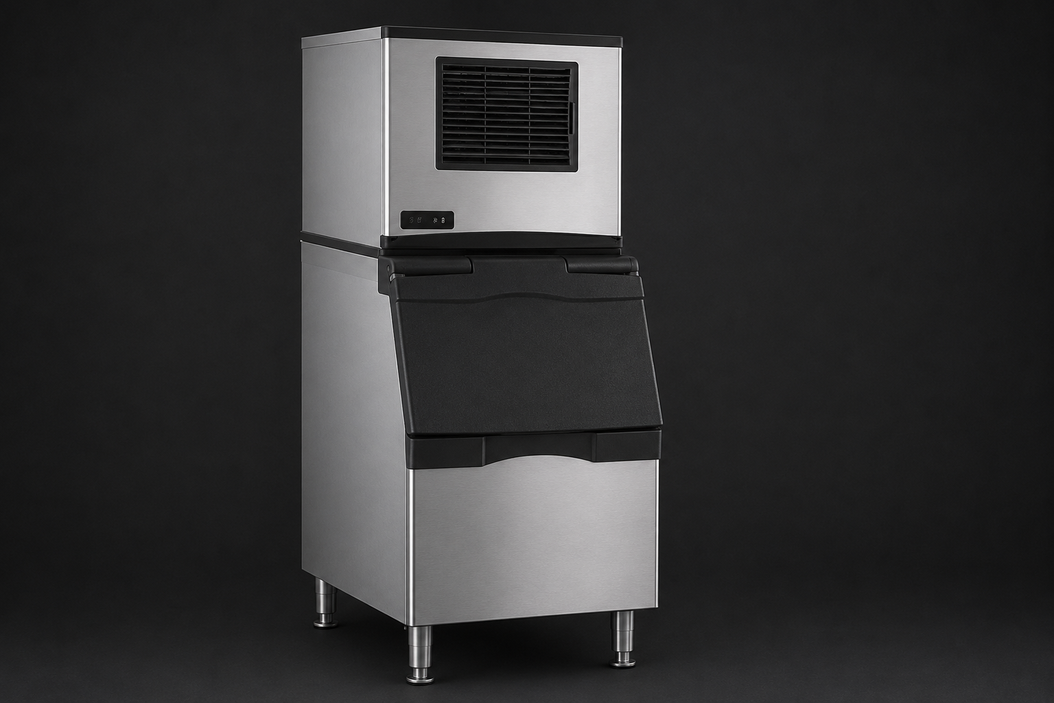 Nugget and flake ice machine