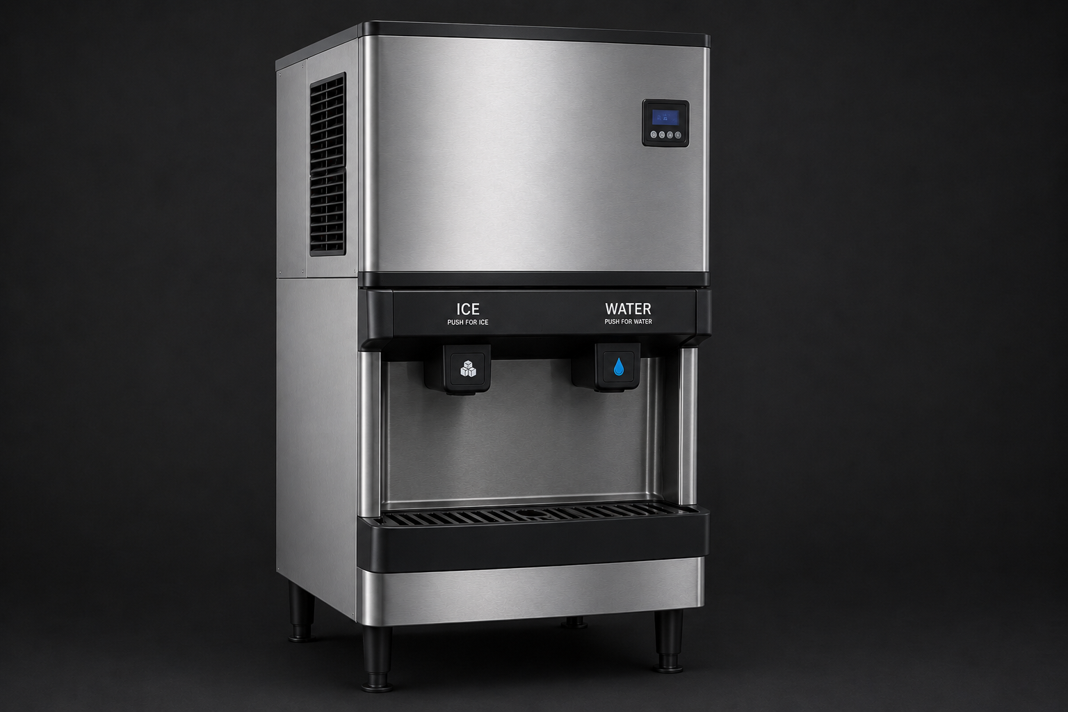 Ice and water dispenser